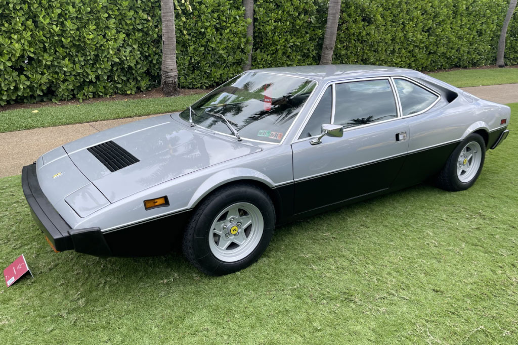1975 ferrari 308 gt/4 at a concours event