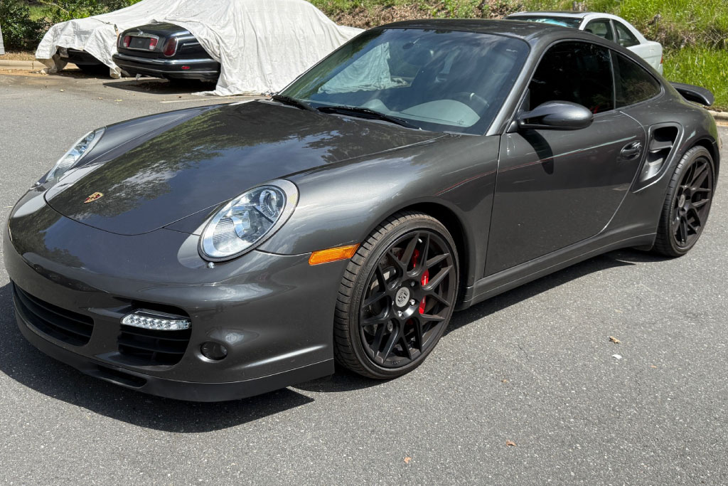 2008 Porsche 997 turbo at a concours event